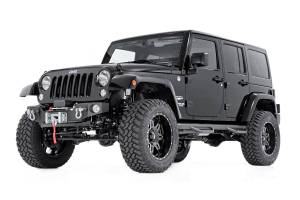 Rough Country - Jeep Hybrid Stubby Winch Bumper w/Fog Mounts 07-18 Wrangler JK Rough Country - Image 3