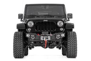 Rough Country - Jeep Hybrid Stubby Winch Bumper w/Fog Mounts 07-18 Wrangler JK Rough Country - Image 4