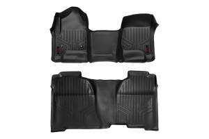 Rough Country - Heavy Duty Floor Mats Front/Rear W/Center 14-19 Silverado/Sierra 1500/2500 HD/3500 HD Crew Cab Rough Country - Image 1