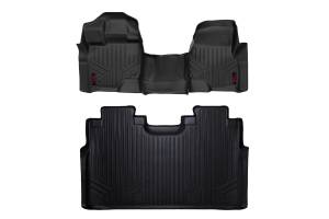 Rough Country - Heavy Duty Floor Mats Front/Rear W/Center 15-Up Ford F-150 SuperCrew Cab Rough Country - Image 1