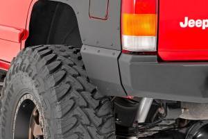 Rough Country - Jeep Rear Lower Quarter Panel Armor for Trimmed Fender Flares 97-01 Cherokee XJ Rough Country - Image 2