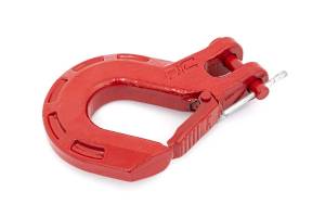 Rough Country - Forged Clevis Hook Red Fits 5/16 - 3/4 Inch D-Rings Fits 1 Inch Winch Ropes Rough Country - Image 2