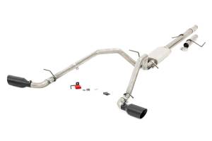 Rough Country - Dual Cat-Back Exhaust System w/Black Tips 09-13 Silverado/Sierra 1500 4.8L/5.3L Rough Country - Image 1