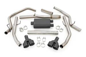 Rough Country - Dual Cat-Back Exhaust System w/Black Tips 19-20 Silverado 1500 5.3 Liter Rough Country - Image 2