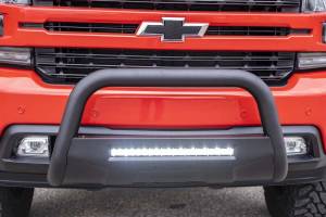 Rough Country - 19-20 Silverado/Sierra 1500 Bull Bar w/LED Light Bar Black Rough Country - Image 2