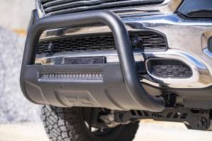 Rough Country - Dodge 09-18 RAM 1500 Bull Bar w/LED Light Bar Black Rough Country - Image 2