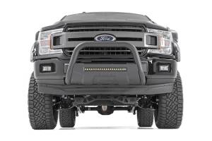 Rough Country - Ford 04-23 F-150 Bull Bar w/LED Light Bar Black Rough Country - Image 4