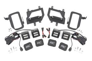 Rough Country - Ford LED Fog Light Kit Black Series w/ Flood Beam 15-19 F-150 Rough Country - Image 1