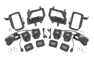 Rough Country - Ford LED Fog Light Kit Black Series w/ SAE LED Fog Light 15-19 F-150 Rough Country - Image 1