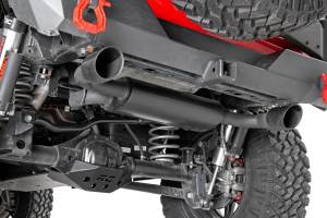 Rough Country - Jeep Dual Outlet Performance Exhaust - Black 18-20 Wrangler JL/JLU Rough Country - Image 5