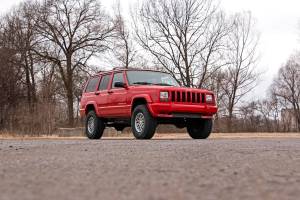 Rough Country - Jeep Cherokee XJ 3 Inch Series II Suspension Lift Kit w/V2 Shocks Leaf Springs For 84-01 Jeep Cherokee XJ Rough Country - Image 5