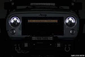 Rough Country - Cree LED Light Bar 20 Inch Dual Row Black Series w/Amber DRL Rough Country - Image 3