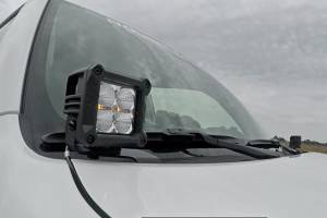 Rough Country - Toyota 4Runner 2 Inch LED Lower Windshield Ditch Kit Black Series w/Spot Beam For 10-Pres 4Runner Rough Country - Image 3