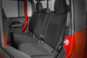 Rough Country - Jeep Neoprene Seat Cover Set Black 20-Up Gladiator JT Rough Country - Image 3