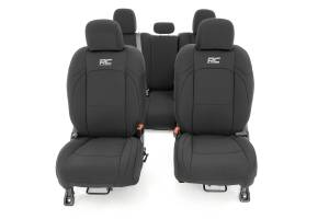 Rough Country - Jeep Neoprene Seat Cover Set Black 20-Up Gladiator JT Rough Country - Image 4