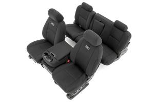 Rough Country - GM Neoprene Front and Rear Seat Covers Black (07-13 1500/11-13 2500) Rough Country - Image 1