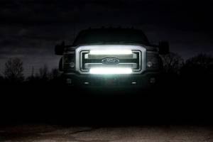 Rough Country - Ford Super Duty 30-inch Black Series Cree LED Grille Kit w/Cool White DRL (Single) Rough Country - Image 4