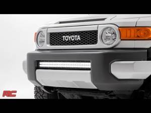 Rough Country - Toyota 30 Inch LED Bumper Kit Chrome Series w/ Cool White DRL (07-14 FJ Cruiser) Rough Country - Image 2