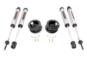 Rough Country - 2.5 Inch Ram Leveling Kit w/ V2 Shocks Coil Spring For 14-Up 2500/3500 4WD Rough Country - Image 1