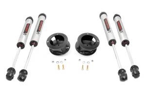 Rough Country - 2.5 Inch Ram Leveling Kit w/ V2 Shocks Leaf Spring For 14-Up 2500/3500 4WD Rough Country - Image 1