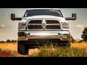 Rough Country - Dodge 40-inch Curved LED Light Bar Hidden Bumper Kit w/Chrome Series DRL LED For 10-18 Ram 2500/3500 Rough Country - Image 3