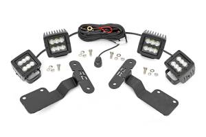 Rough Country - Subaru 2-inch LED Lower Windshield Ditch Kit 14-18 Forester Spot and Flood Beam Rough Country - Image 1