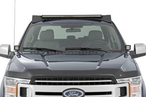 Rough Country - Ford Roof Rack System w/Front and Rear Facing LEDs and 40 Inch Single Row Black Series Light Bar 15-18 Ford F-150 Rough Country - Image 4