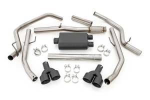 Rough Country - Dual Cat-Back Exhaust System w/ Black Tips 19-21 Chevy/GMC 1500 6.2L Rough Country - Image 3