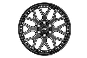 Rough Country - 95 Series Wheel Machined One-Piece Gloss Black 22x10 6x135 -19mm Rough Country - Image 2