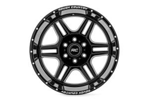 Rough Country - 92 Series Wheel Machined One-Piece Gloss Black 22x12 6x135 -44mm Rough Country - Image 3