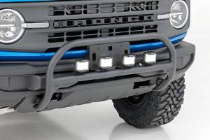 Rough Country - Nudge Bar 3 Inch Osram Wide Angle Led (x4) 21-Up Ford Bronco 4WD Rough Country - Image 3