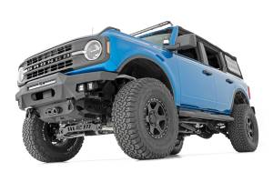 Rough Country - Oval Nerf Step 4.5 Inch 4-Door Black 21-Up Ford Bronco 4WD Rough Country - Image 3