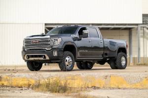 Rough Country - 3 Inch Lift Kit with V2 Monotube Shocks 20-22 Chevy/GMC Sierra 3500 HD/Silverado 3500 HD Rough Country - Image 2