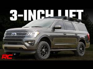 Rough Country - 3 Inch Lift Kit UCA 18-Up Ford Expedition 4WD Rough Country - Image 2