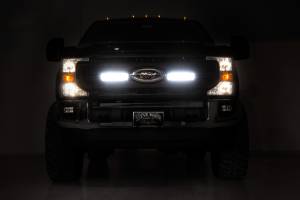 Rough Country - LED Light Kit Grille Mount 10 Inch Black Series Slimline 20-21 Ford Super Duty Rough Country - Image 3