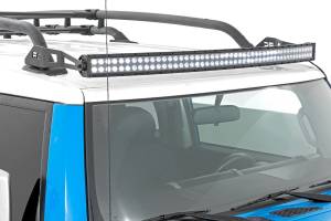 Rough Country - LED Light Windshield Kit 50 Inch Curved Single Row Black Series 07-14 FJ Cruiser Rough Country - Image 2