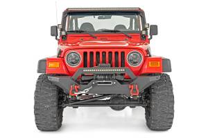 Rough Country - Headlights DRL Halo LED 7 Inch 97-06 Jeep Wrangler TJ 4WD Rough Country - Image 2