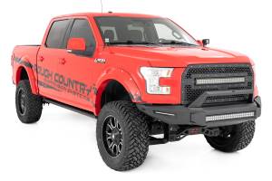 Rough Country - Front Modular Bumper w/Skidplate and 30 Inch LED Light Bar 15-17 Ford F-150 2WD/4WD Rough Country - Image 3