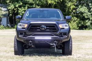 Rough Country - Front Bumper Hybrid with 12000-Lb Pro Series Winch Black Series with White DRL LED Light Bar 16-22 Toyota Tacoma 4WD Rough Country - Image 5