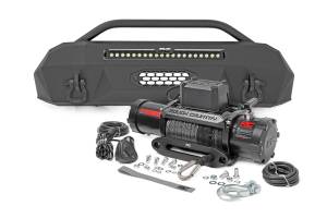 Rough Country - Front Bumper Hybrid with 12000-Lb Pro Series Winch and 20 LED Light Bar 16-22 Toyota Tacoma 4WD Rough Country - Image 1