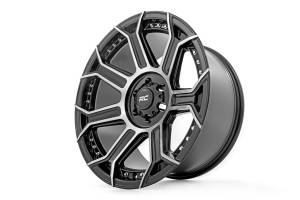 Rough Country - 89 Series Wheel One-Piece Black Machined Gun Metal 22x10 6x5.5 -25mm Rough Country - Image 3