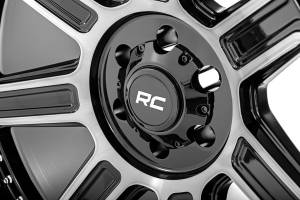 Rough Country - 89 Series Wheel One-Piece Black Machined Gun Metal 20x10 8x6.5 -19mm Rough Country - Image 5