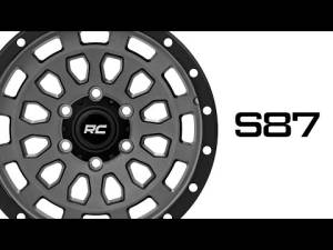 Rough Country - 87 Series Wheel Simulated Beadlock Gray/Black 17x8.5 6x5.5 +0mm Rough Country - Image 2