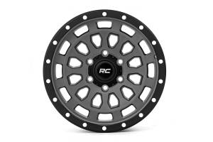 Rough Country - 87 Series Wheel Simulated Beadlock Gray/Black 17x8.5 6x5.5 +0mm Rough Country - Image 3