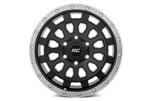 Rough Country - 87 Series Wheel Simulated Beadlock Black/Machined 17x8.5 6x5.5 +0mm Rough Country - Image 3