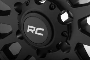 Rough Country - 87 Series Wheel Simulated Beadlock Black/Machined 17x8.5 6x5.5 +0mm Rough Country - Image 5