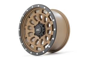 Rough Country - 87 Series Wheel Simulated Beadlock Bronze/Black 17x8.5 5x5 +0mm Rough Country - Image 4