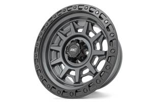 Rough Country - Rough Country 85 Series Wheel Simulated Beadlock Gunmetal Gray/Black 17x9 6x5.5 -12mm Rough Country - Image 5