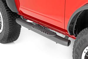 Rough Country - Oval Nerf Steps 2-Door Black Ford Bronco 2 Door 4WD 21-Up Rough Country - Image 5