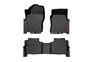 Rough Country - Floor Mats Front Rear and Rear Row Crew Cab Nissan Frontier 2WD/4WD (22-23) Rough Country - Image 1